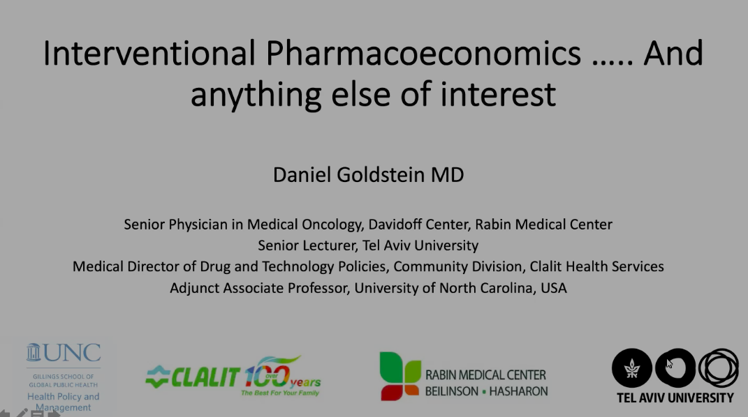 April 12, 2021 | Interventional Pharmacoeconomics and anything else of interest - Daniel Goldstein, MD